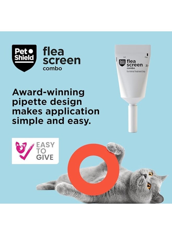 بيت شيلد علاج سبوت أون للقطط أكبر من 1 كجم، حماية طويلة من الطفيليات، 3 أمبولات - Image 4